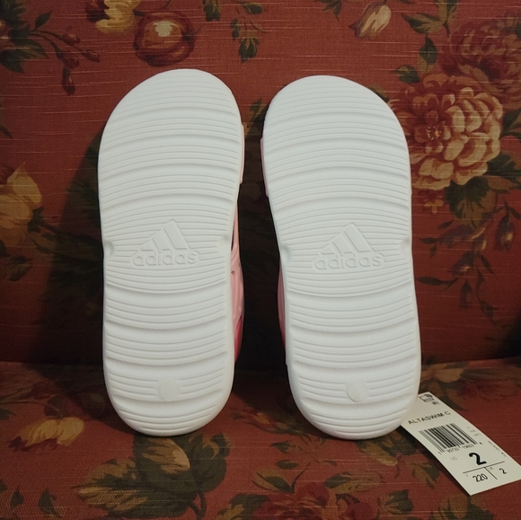 ADIDAS Altaswim Pink Salndals - youth size 2C NWT New in Box - Picture 5 of 6